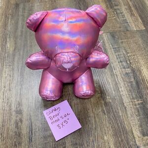 Yoonique Candy Bear Metallic Plush 8" Toy Purple Pink‎ Holographic Iridescent